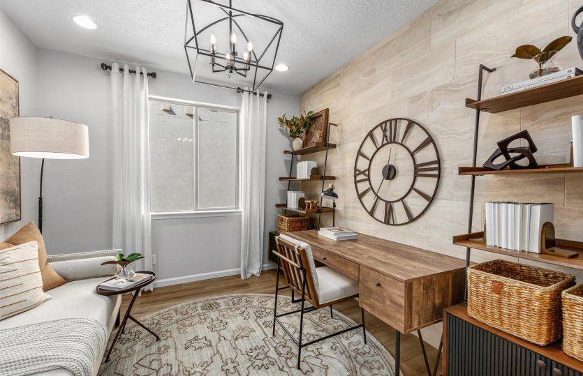 Utilize this space as a home office, reading room, and more!