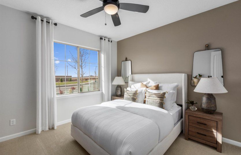 Great sized secondary bedroom perfect for family members and guests.