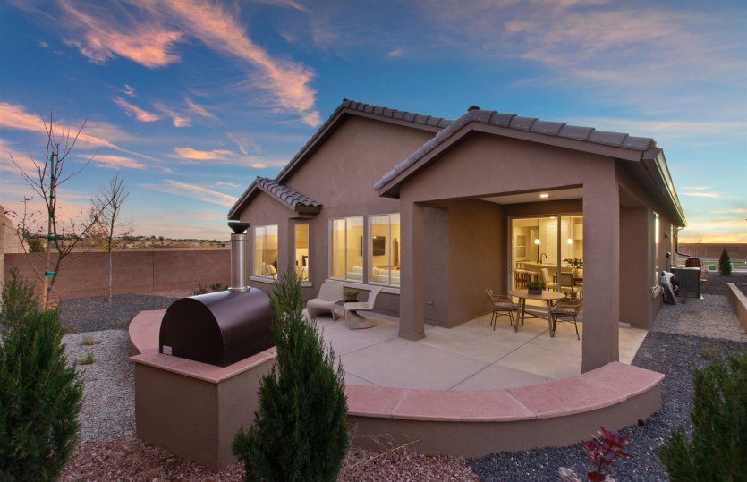 Outdoor entertaining is fun thanks to the versatile covered patio and large backyard.