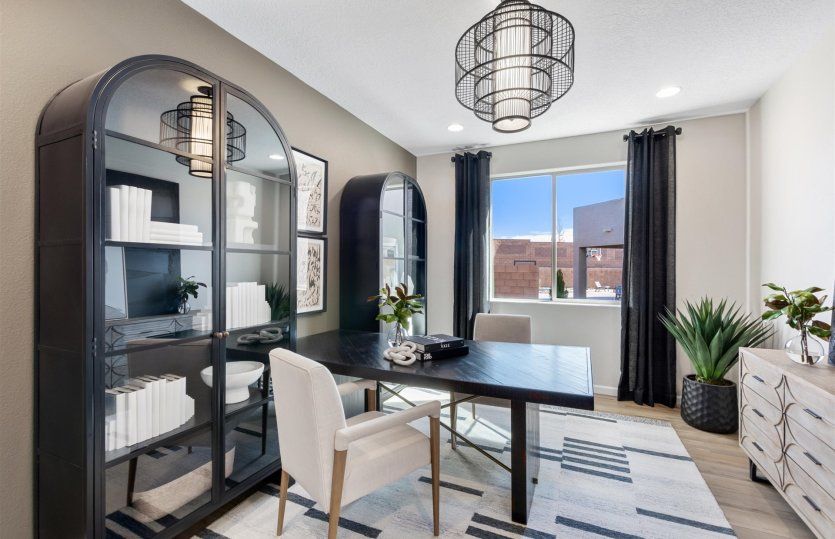 The Parklane den is a flexible room for hobbies or a home office.
