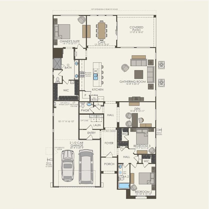 First Floor 3 br / 2.5 ba