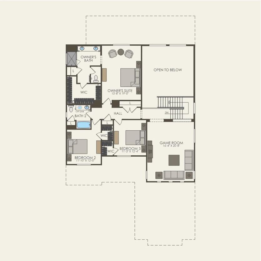 Second Floor 4 br / 3.5 ba