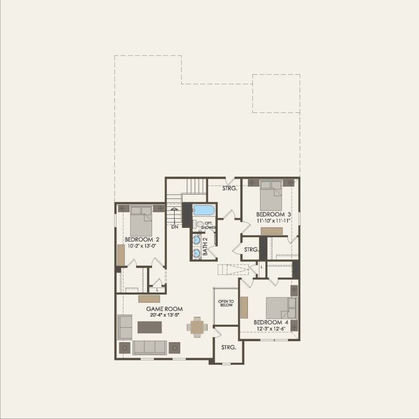 Second Floor 4 br / 2.5 ba