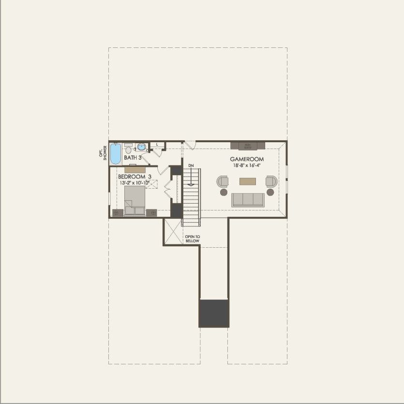 Second Floor 3 br / 3 ba