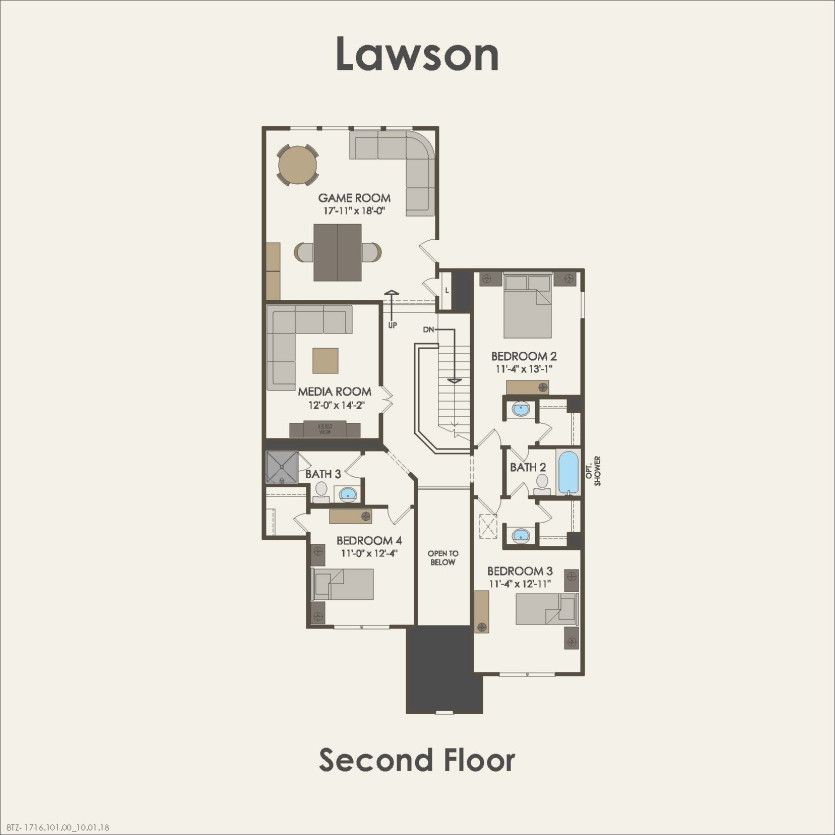 Second Floor 4 br / 3.5 ba