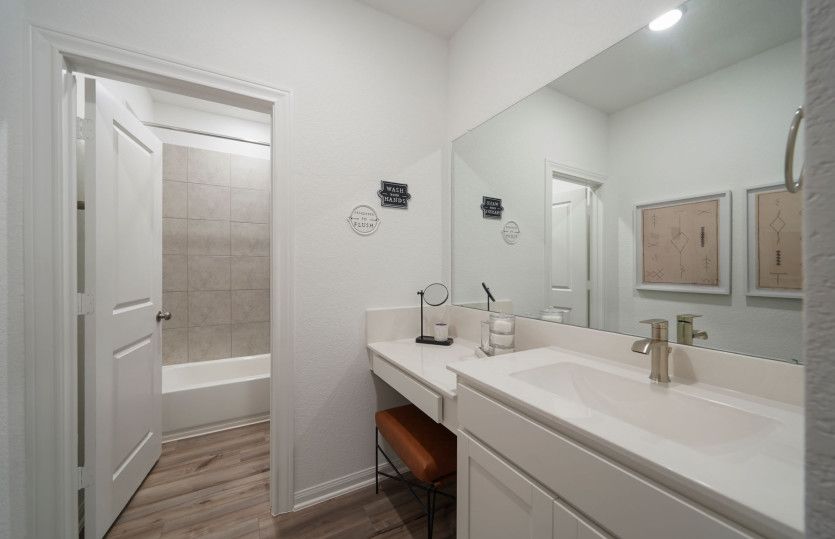 Secondary Bathroom with Vanity Space
