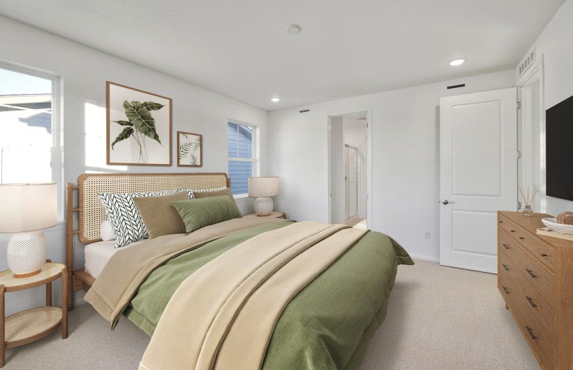 The owner's suite was designed with comfort in mind.