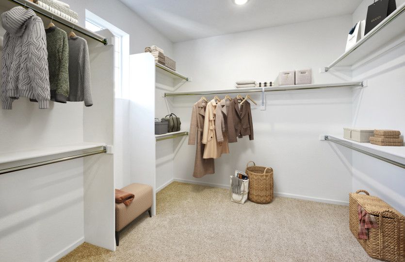 Enjoy ample storage space in the owner's closet thanks to the built-in storage throughout.