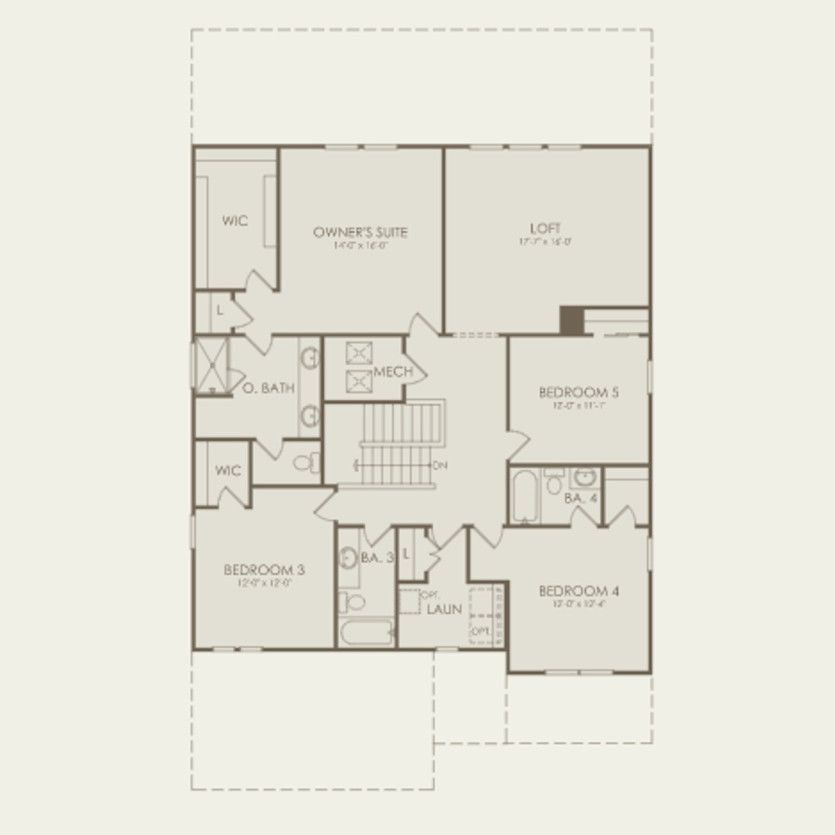 Second Floor 5 br / 4.5 ba