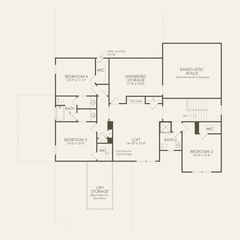 Second Floor 4 br / 3.5 ba