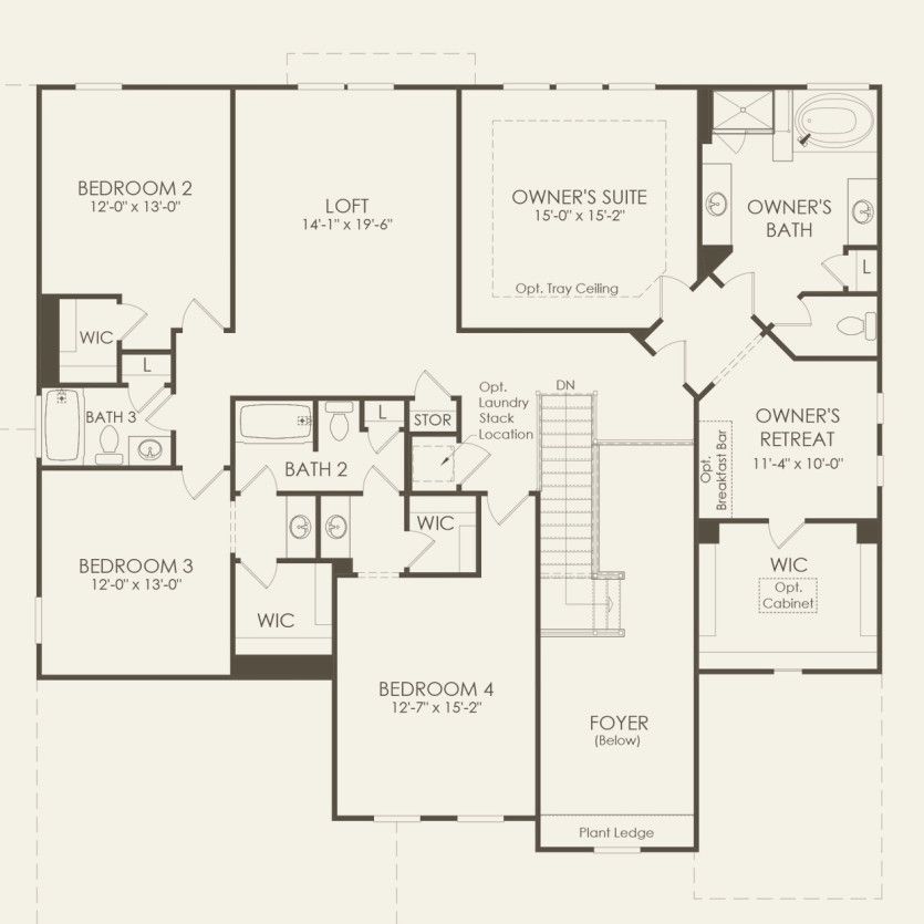 Second Floor 5 br / 4.5 ba