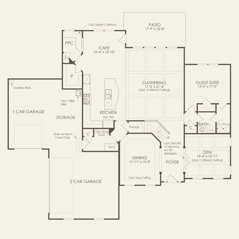 First Floor 5 br / 4 ba
