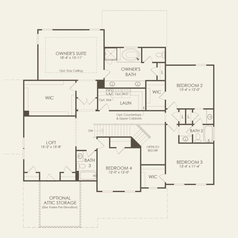 Second Floor 5 br / 4 ba