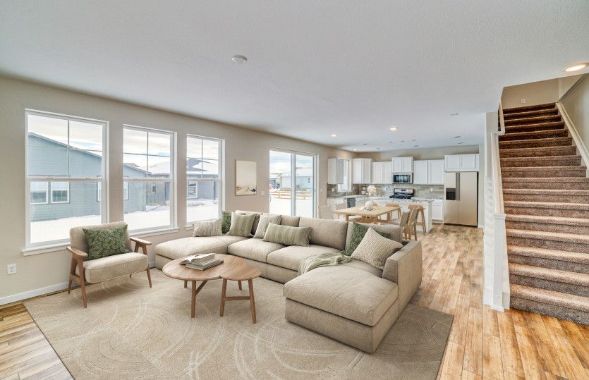 The Pathmaker features an open layout that seamlessly connects the gathering room, café, and kitchen