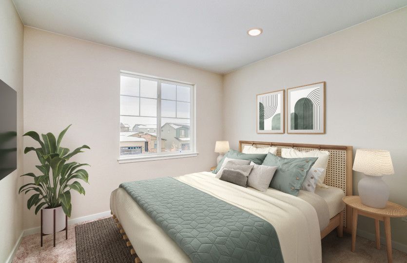 The upstairs bedrooms are perfectly suited for a children's bedroom or hosting overnight guests.