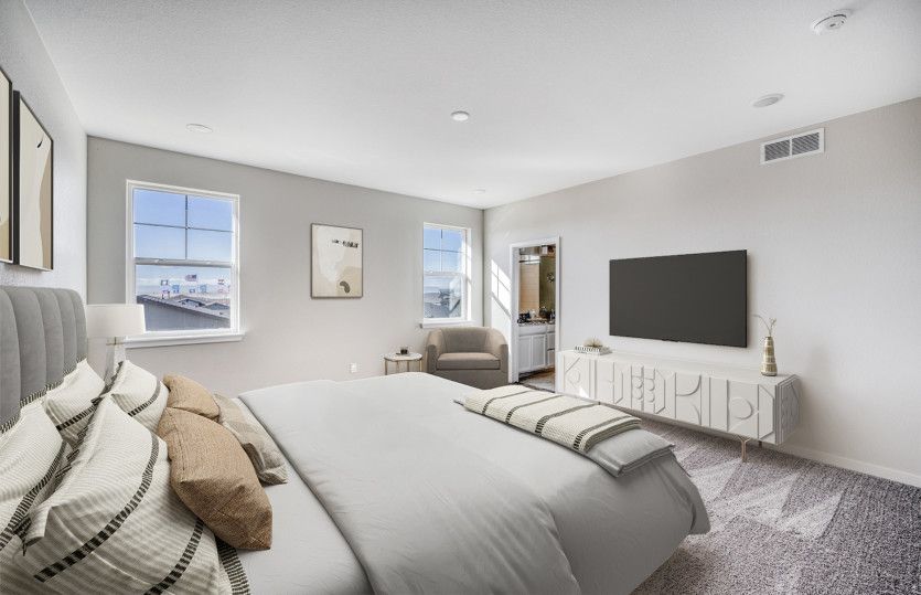 This space was designed with comfort in mind and is the perfect blank canvas to create the room of y