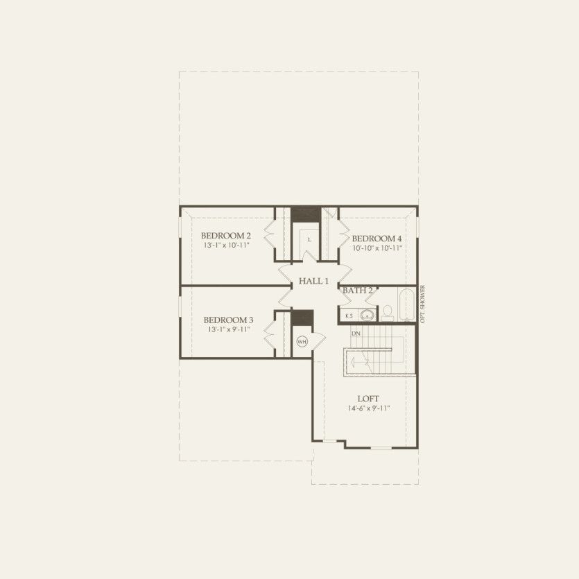 Second Floor 4 br / 2.5 ba