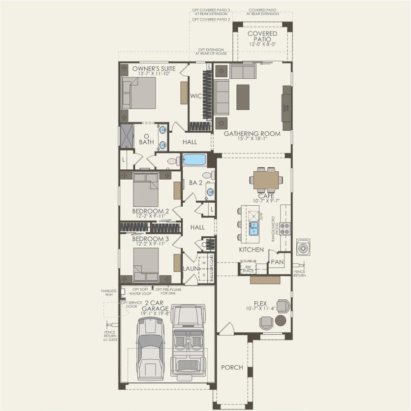 First Floor 3 br / 2 ba