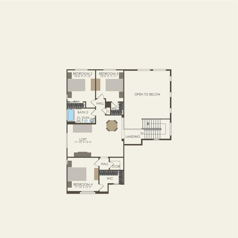Second Floor 4 br / 2.5 ba