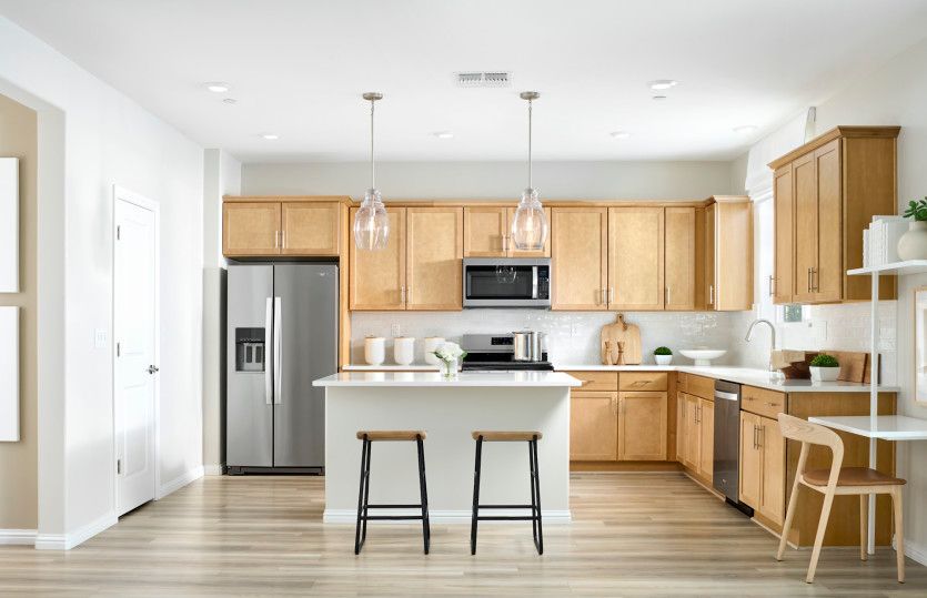 Bright kitchen with abundant cabinet space