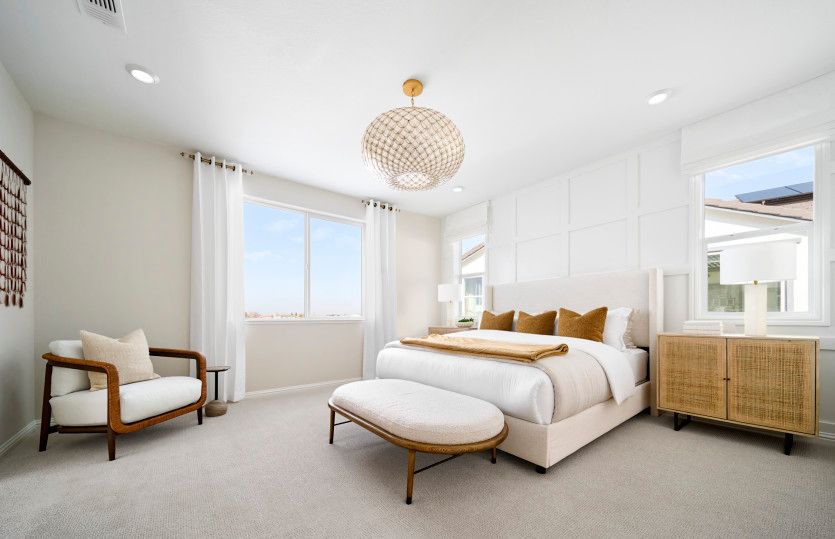 Spacious owner's suite with large windows