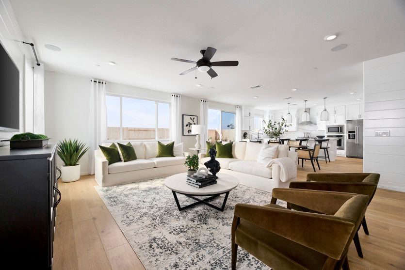 Inviting gathering room