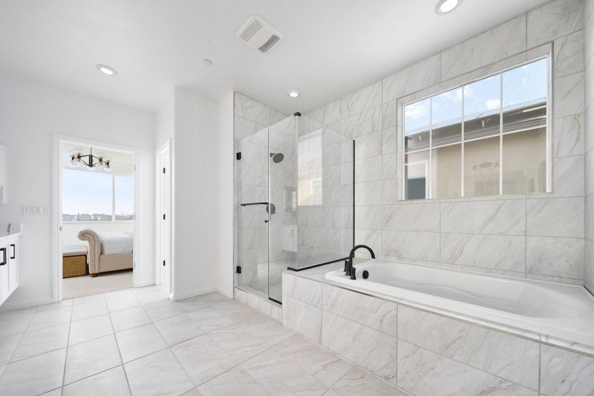 Owner's bath with large soaking tub