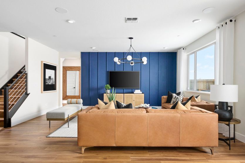 Inviting gathering room
