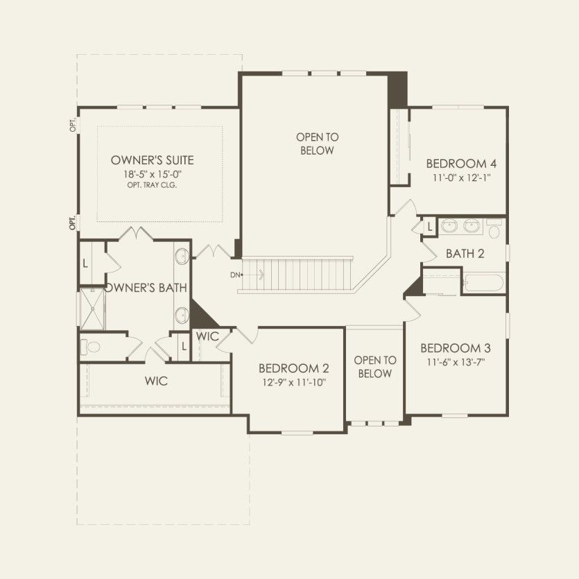Second Floor 4 br / 3 ba