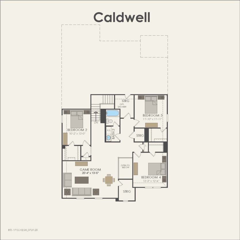 Second Floor 4 br / 2 ba