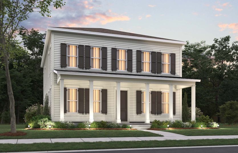 Primrose Exterior 22 new home with a full length front porch