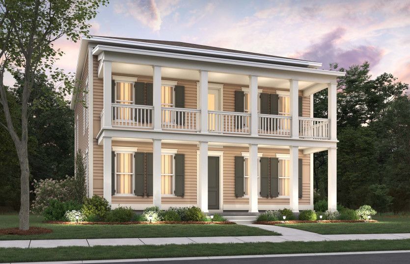 Primrose Exterior 23 new home with full-length dual front porches