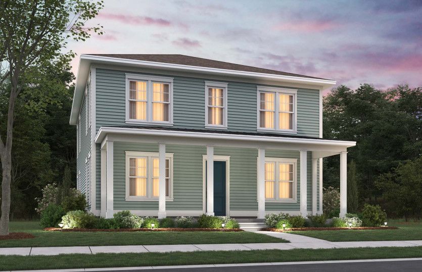 Primrose Exterior 24 new construction home with a full length front porch