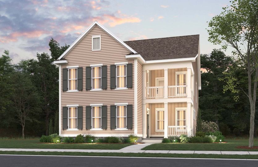 Ravenwood Exterior 1 new home design with dual front porches