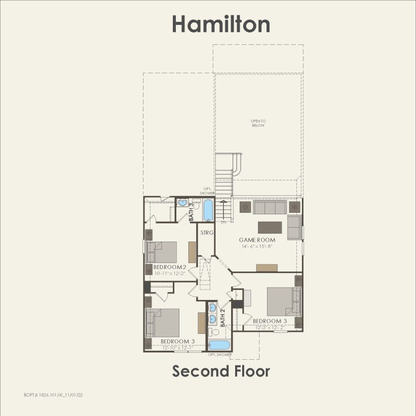 Second Floor 4 br / 3.5 ba