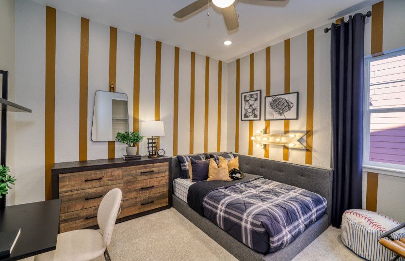 The secondary bedrooms are spacious and can be tailored to fit your needs.