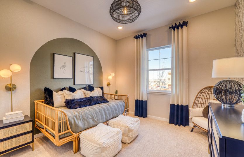 These bedrooms are perfectly suited for children's rooms or hosting overnight guests.