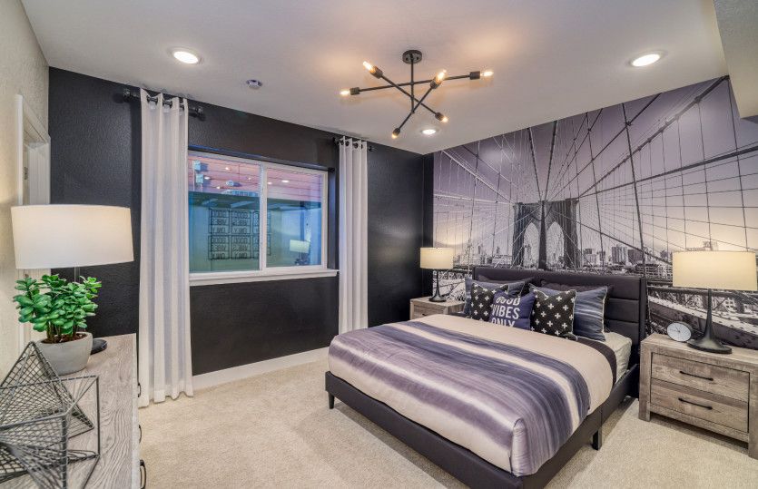 Host guests with ease in the comfortable basement bedrooms.
