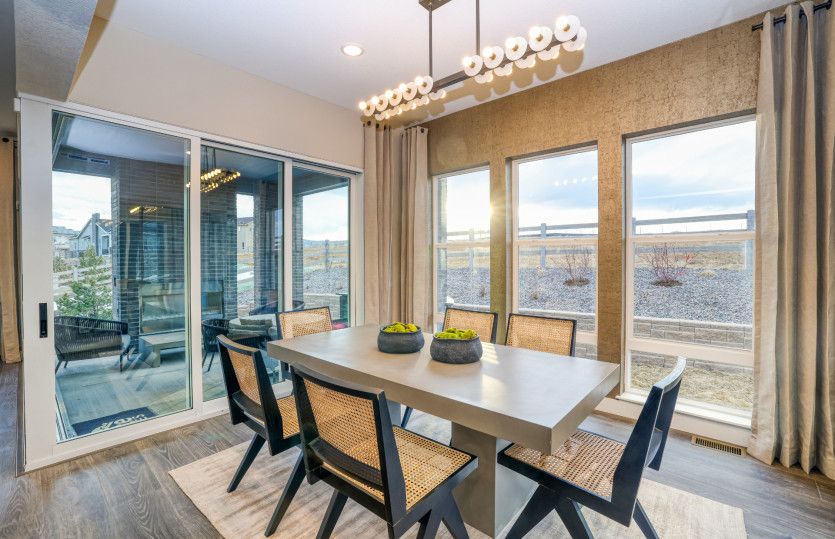 This space is illuminated with natural light from the large windows.