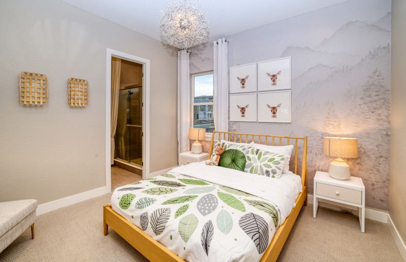Older children? Enjoy a secondary bedroom with an attached bathroom and walk-in closet.