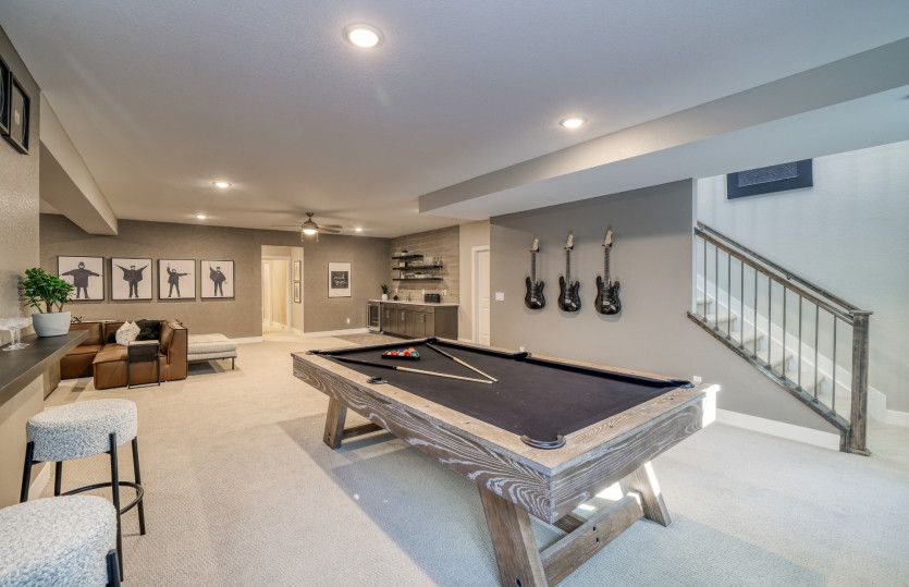 The optional finished basement adds even more living space and an additional bedroom.