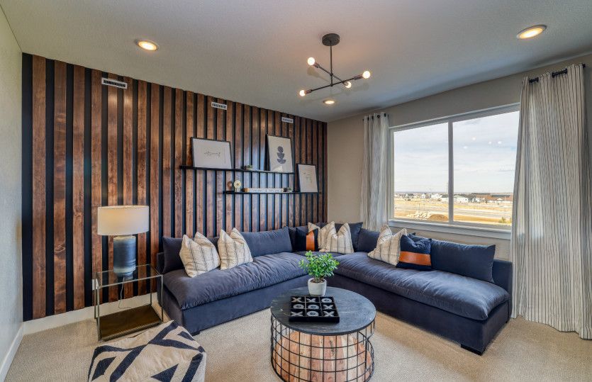 The Marsala loft can be utilized as a game room, secondary living space, and more!
