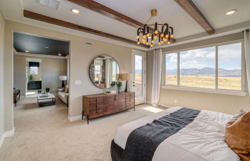 The owner's suite was designed with comfort in mind.