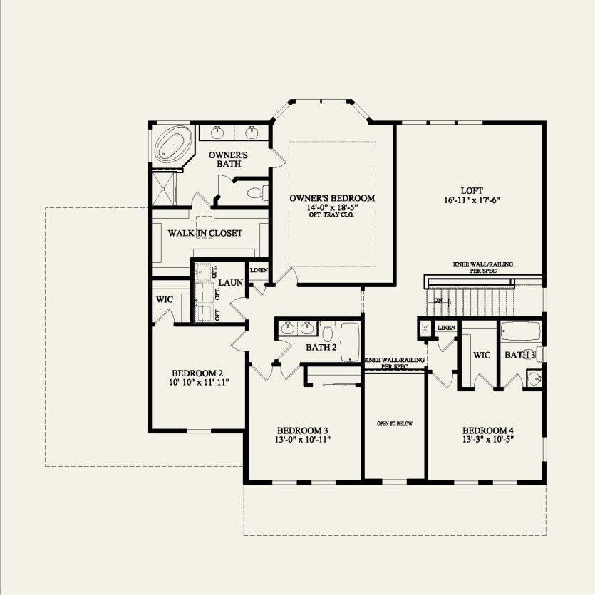 Second Floor 4 br / 3.5 ba