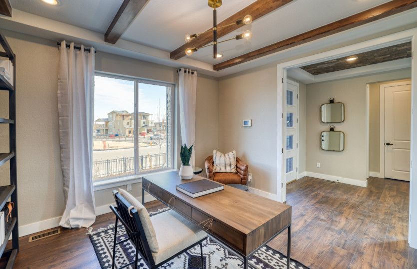 Directly off the entrance of the Marsala you'll find a den that's perfectly suited for an at home of