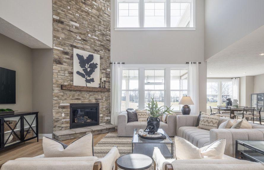Spacious Two-Story Gathering Room w/ Fireplace