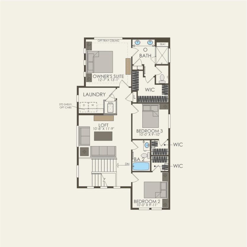 Second Floor 3 br / 2.5 ba