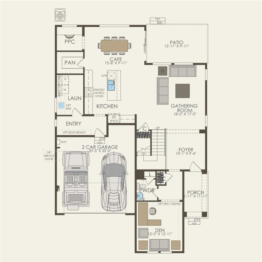 First Floor 4 br / 2.5 ba