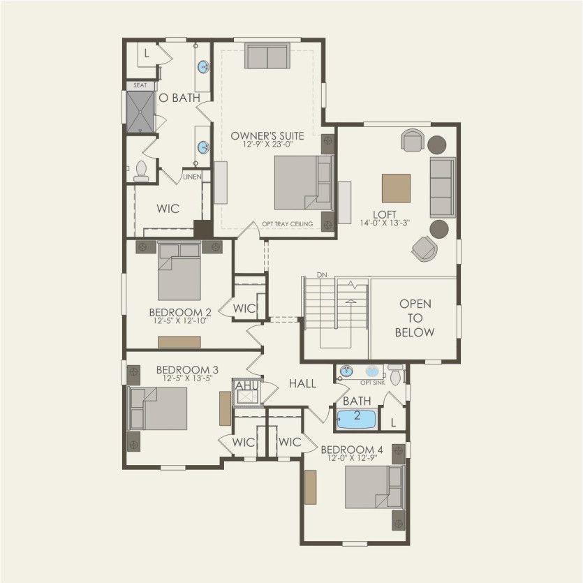 Second Floor 4 br / 2.5 ba
