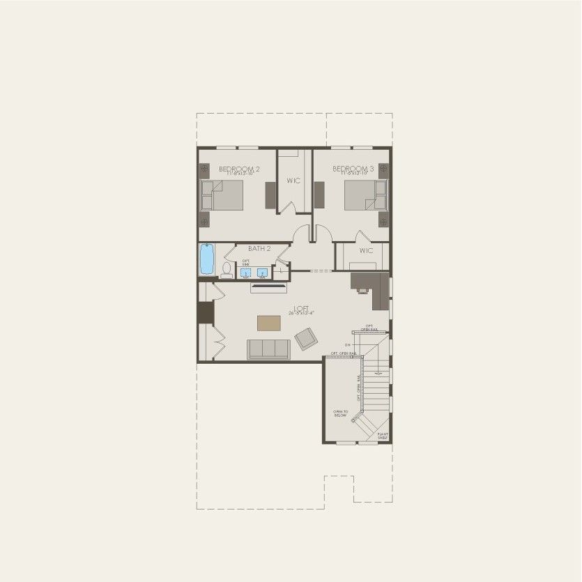 Second Floor 3 br / 2.5 ba